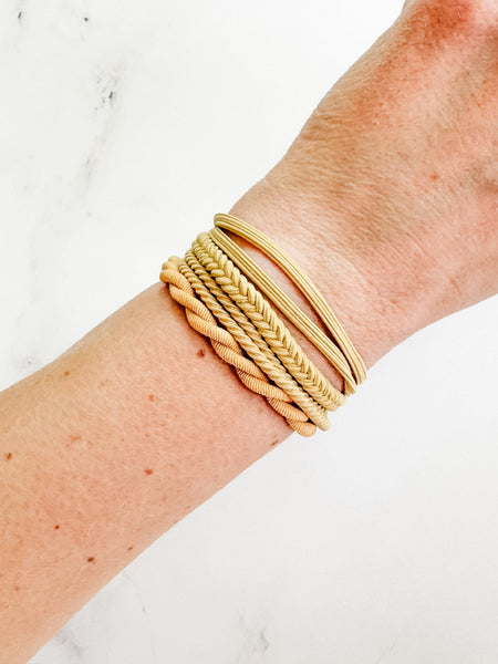 IN STOCK Hair Tie Bracelet Sets - Colored Twists and Braids | Hair Accessories FINAL SALE