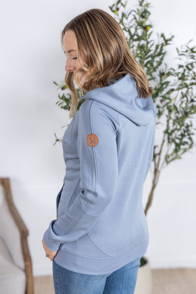IN STOCK Scuba FullZip Hoodie - Dusty Blue