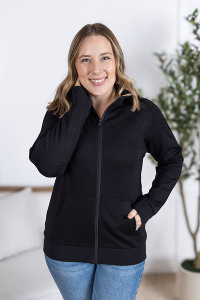 IN STOCK Scuba FullZip Hoodie - Black