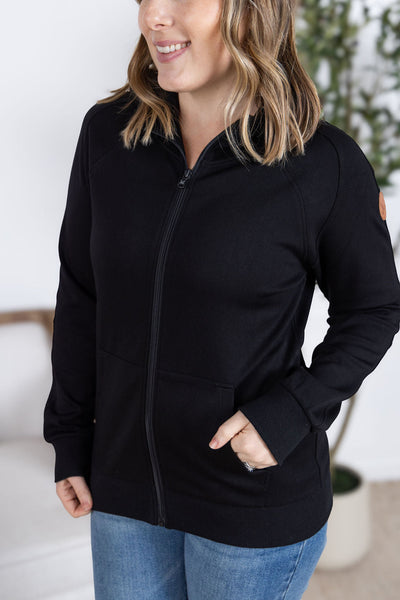 IN STOCK Scuba FullZip Hoodie - Black