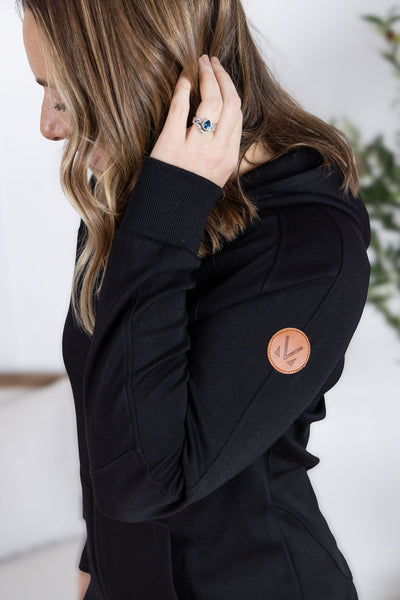 IN STOCK Scuba FullZip Hoodie - Black