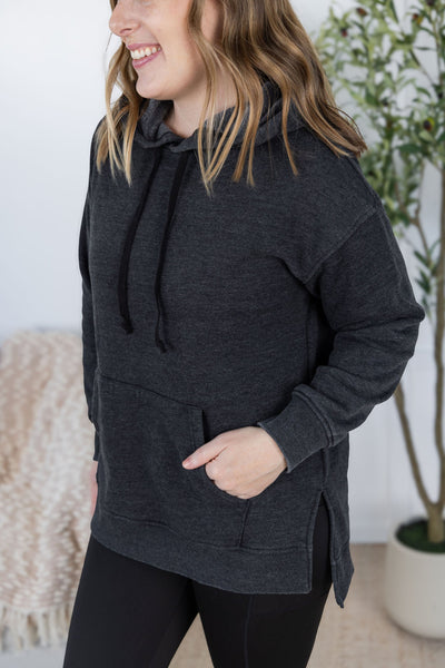 IN STOCK Vintage Wash Hoodie - Black FINAL SALE