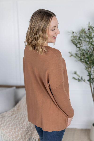 IN STOCK Naomi Pocket Sweater - Latte
