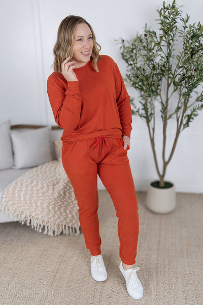 IN STOCK Corrine Joggers - Pumpkin FINAL SALE