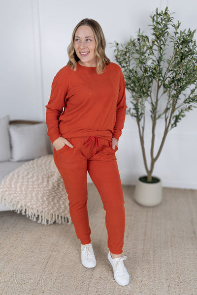 IN STOCK Corrine Joggers - Pumpkin FINAL SALE