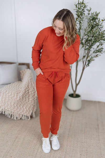 IN STOCK Corrine Joggers - Pumpkin FINAL SALE