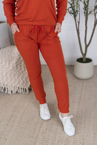 IN STOCK Corrine Joggers - Pumpkin FINAL SALE