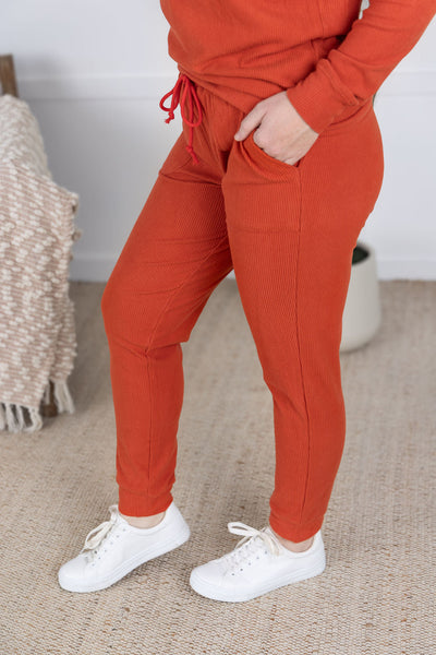 IN STOCK Corrine Joggers - Pumpkin FINAL SALE