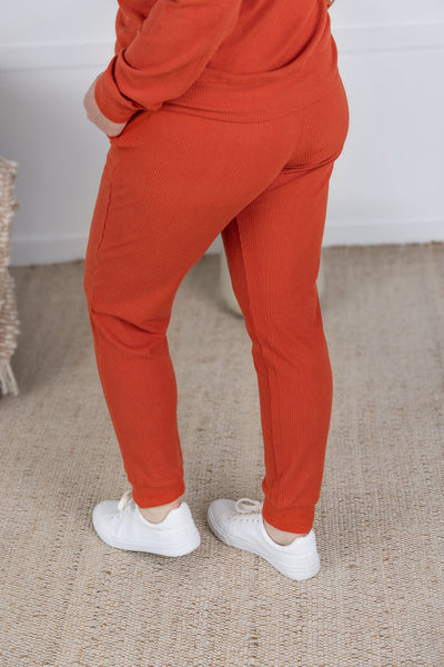 IN STOCK Corrine Joggers - Pumpkin FINAL SALE