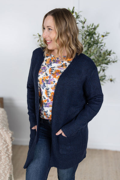 IN STOCK Madison Cozy Cardigan - Navy