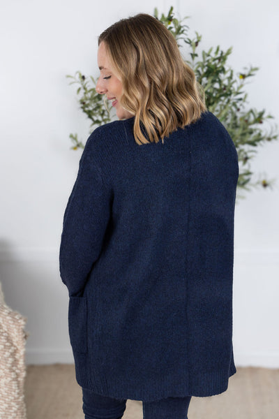 IN STOCK Madison Cozy Cardigan - Navy