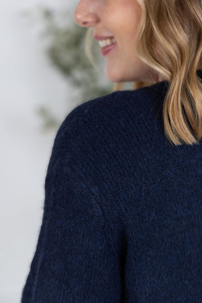 IN STOCK Madison Cozy Cardigan - Navy