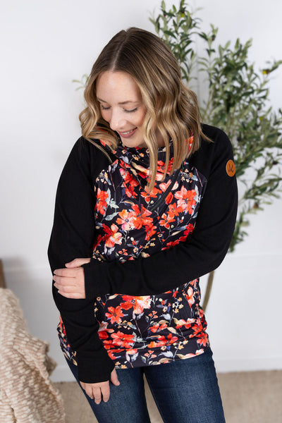 IN STOCK Zoey ZipCowl Sweatshirt - Sunset Floral
