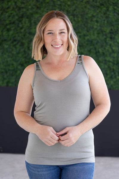 IN STOCK Poppy Tank - Olive and Camo FINAL SALE