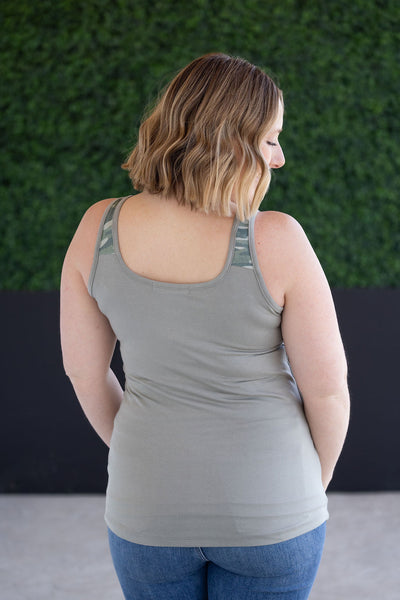 IN STOCK Poppy Tank - Olive and Camo FINAL SALE
