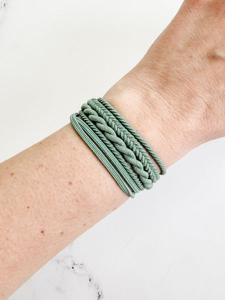 IN STOCK Hair Tie Bracelet Sets - Colored Twists and Braids | Hair Accessories FINAL SALE