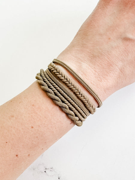 IN STOCK Hair Tie Bracelet Sets - Colored Twists and Braids | Hair Accessories FINAL SALE