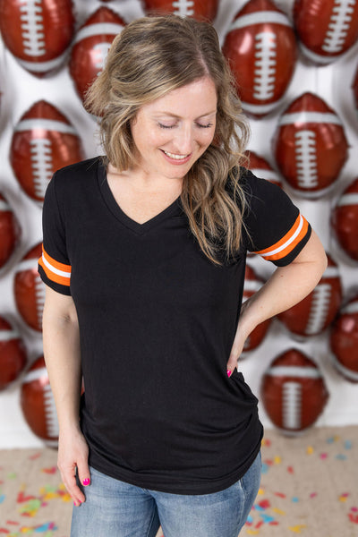 IN STOCK GameDay Tessa Short Sleeve Top - Cincinnati