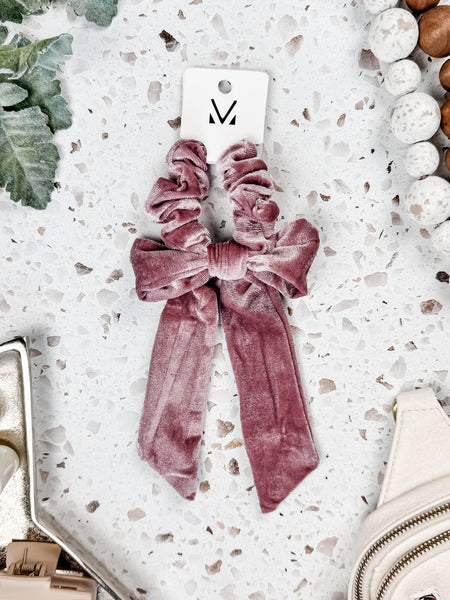 IN STOCK Velvet Bow Scrunchie FINAL SALE
