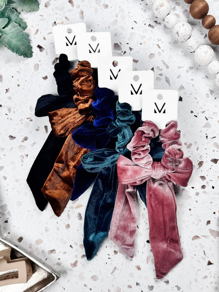 IN STOCK Velvet Bow Scrunchie FINAL SALE
