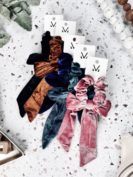 IN STOCK Velvet Bow Scrunchie FINAL SALE