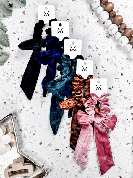 IN STOCK Velvet Bow Scrunchie FINAL SALE