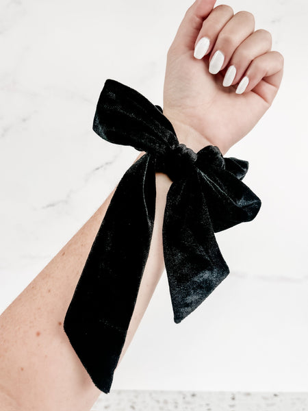 IN STOCK Velvet Bow Scrunchie FINAL SALE