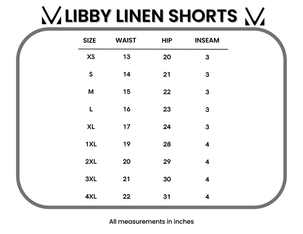 IN STOCK Libby Linen Shorts - Olive FINAL SALE