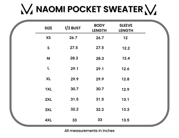 IN STOCK Naomi Pocket Sweater - Olive