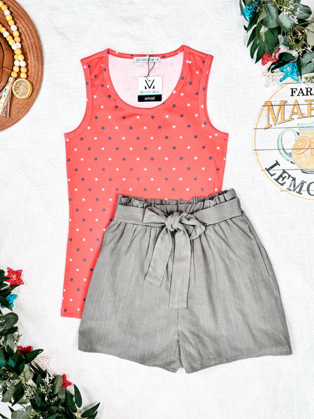 IN STOCK Libby Linen Shorts - Olive FINAL SALE