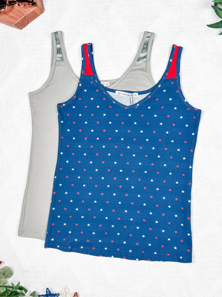 IN STOCK Poppy Tank - Olive and Camo FINAL SALE