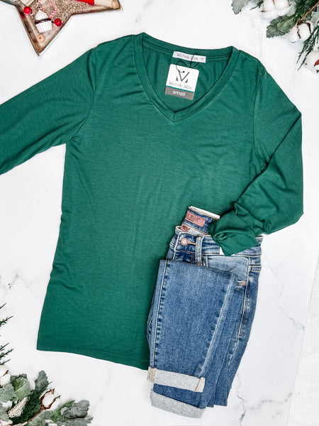 IN STOCK Larissa Long Sleeve - Forest Green