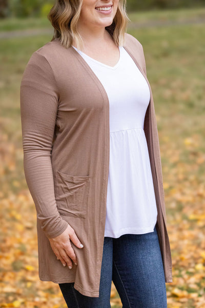 IN STOCK Classic Cardigan - Mocha FINAL SALE