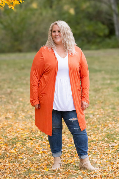 IN STOCK Classic Cardigan - Pumpkin FINAL SALE