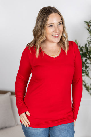 IN STOCK Larissa Long Sleeve - Red FINAL SALE