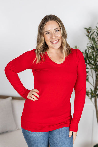 IN STOCK Larissa Long Sleeve - Red FINAL SALE