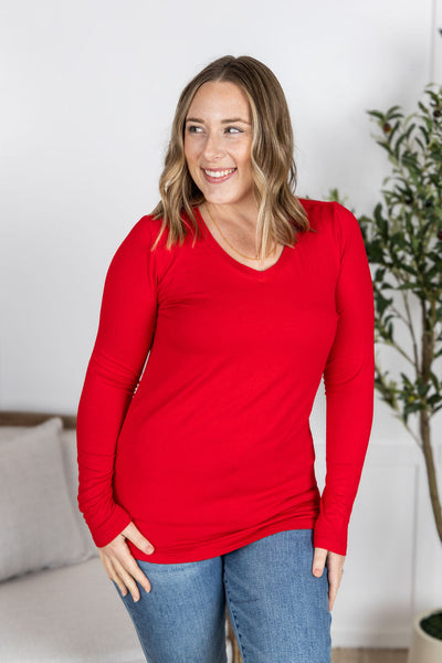 IN STOCK Larissa Long Sleeve - Red FINAL SALE