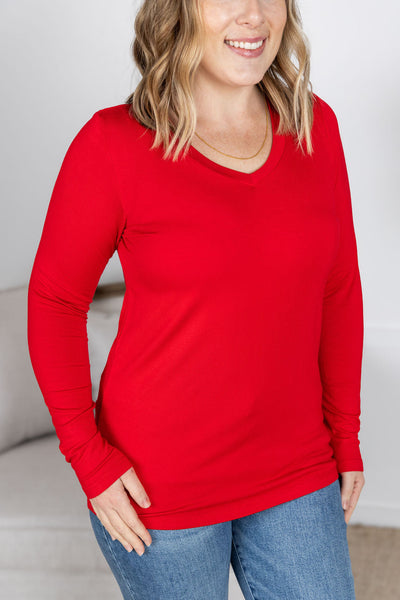 IN STOCK Larissa Long Sleeve - Red FINAL SALE