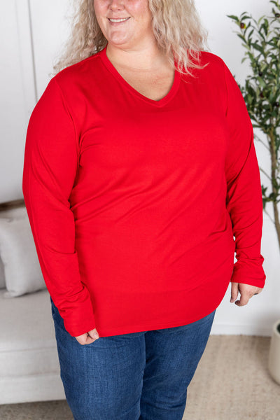 IN STOCK Larissa Long Sleeve - Red FINAL SALE