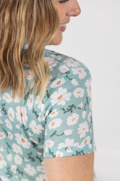 IN STOCK Knot Dress - Green Floral
