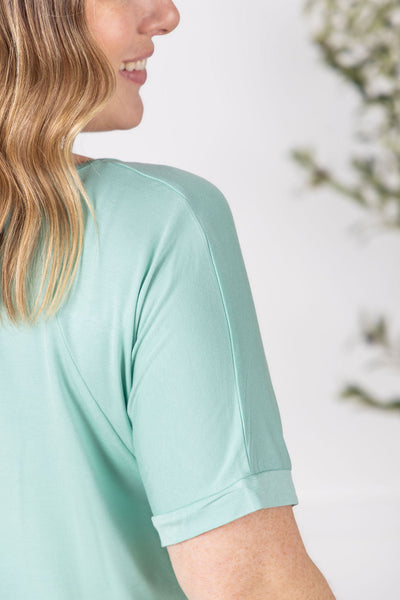 IN STOCK Bamboo V Neck Tee - Mint