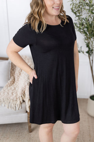 IN STOCK Roxy Swing Tunic Dress - Black