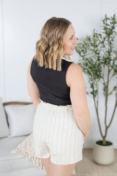 IN STOCK Libby Linen Shorts - Cream FINAL SALE