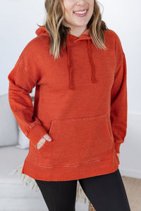 IN STOCK Vintage Wash Hoodie - Rust