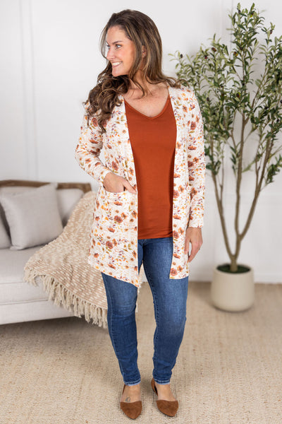 IN STOCK Classic Cardigan - Harvest Charm Floral