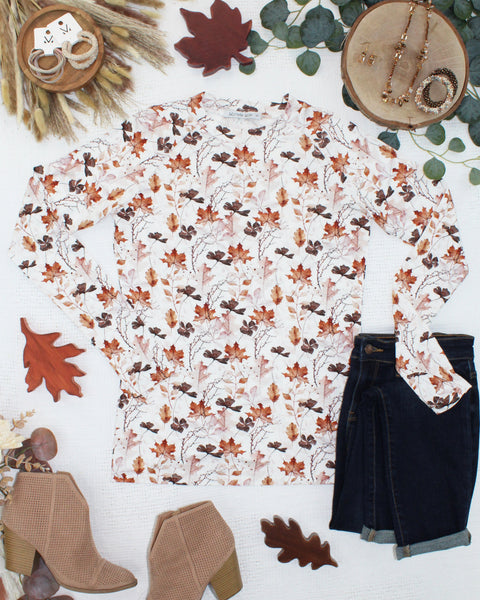 IN STOCK Blair Long Sleeve Top - Fall Foliage