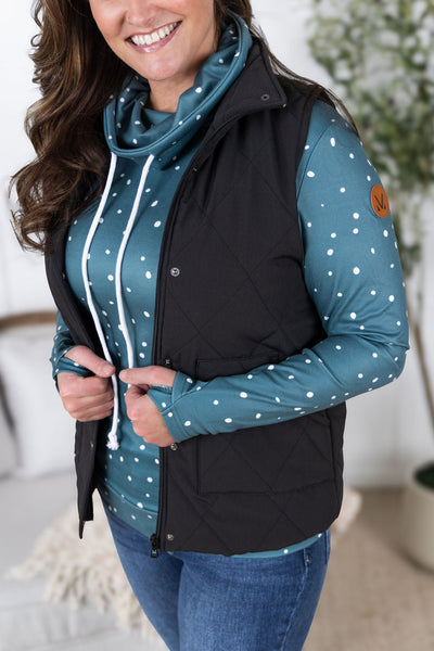 IN STOCK Remy Zip Up Vest - Black