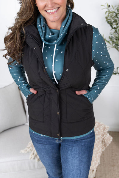 IN STOCK Remy Zip Up Vest - Black