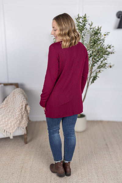 IN STOCK Cori Cardigan - Burgundy
