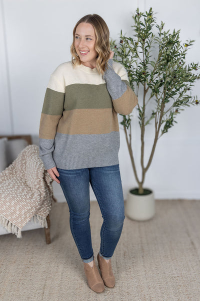 IN STOCK Colorblock Sweater - Neutral Mix